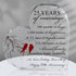 25th Years of Marriage  Heart Marriage Keepsake Decoration Gift